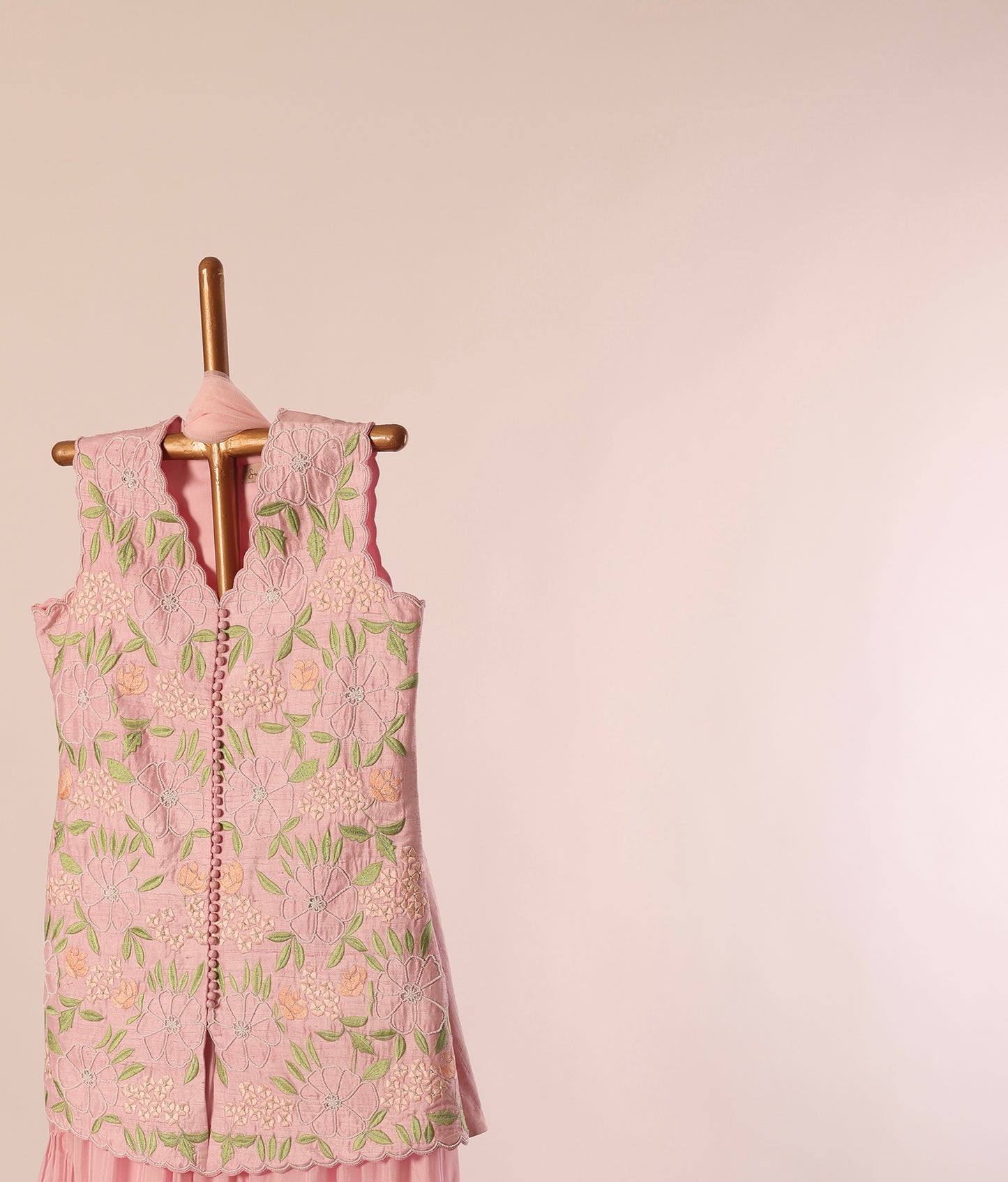 Baby pink MT sharara Set