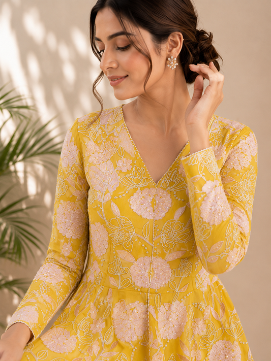 yellow IT peplum pants