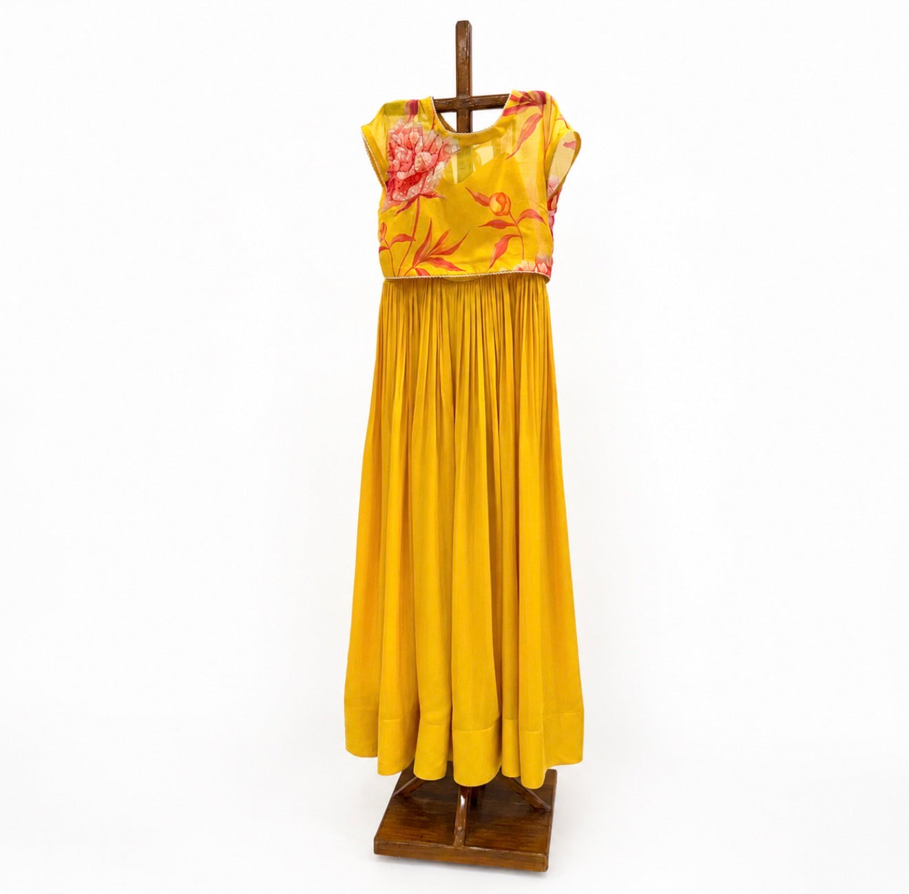 Sunshine yellow Peonia Tie jacket dress