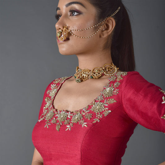 PinkishRed Dharni Blouse