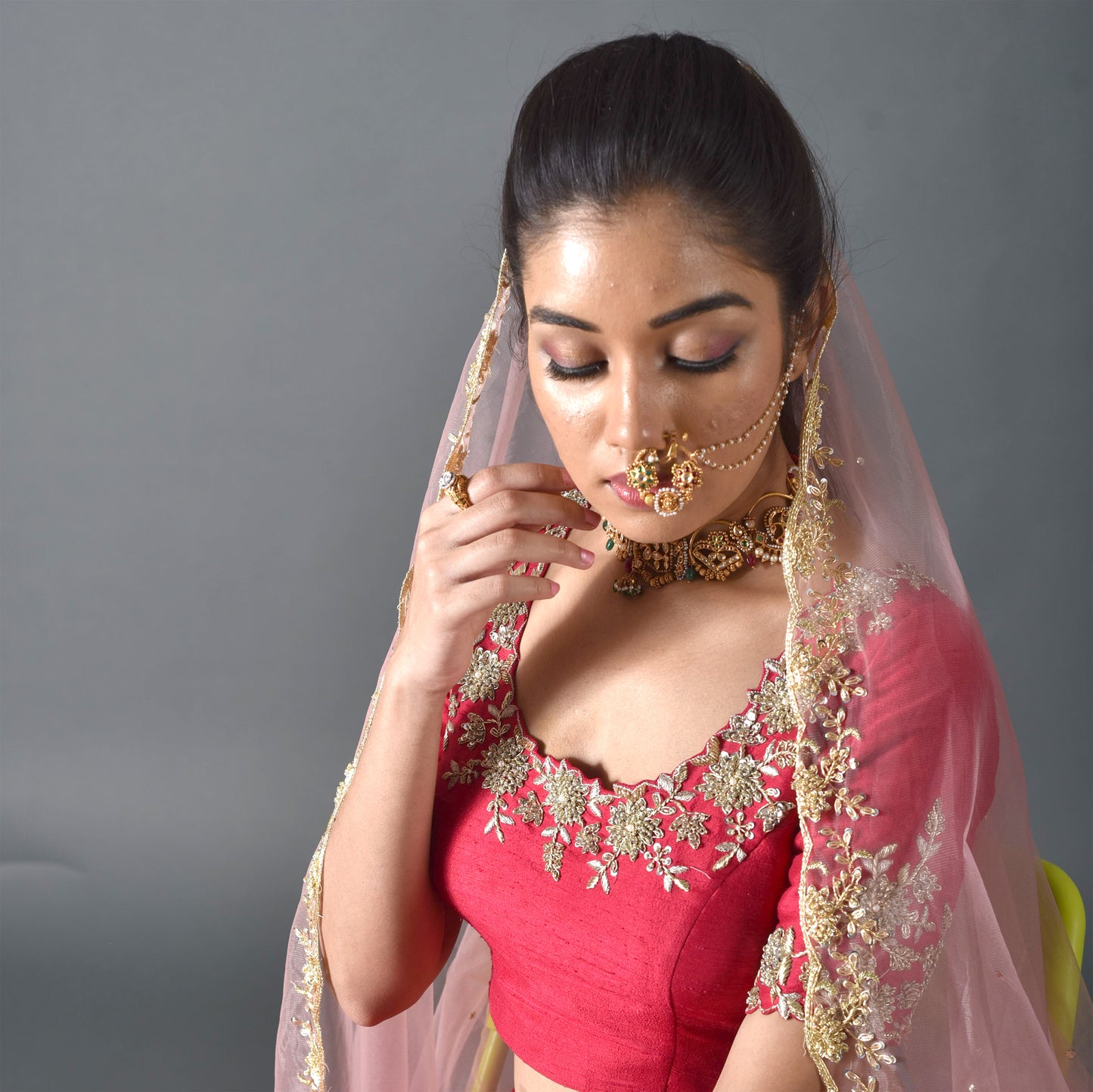 PinkishRed Dharni Blouse