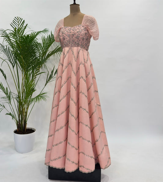 Peach Peonia Gown