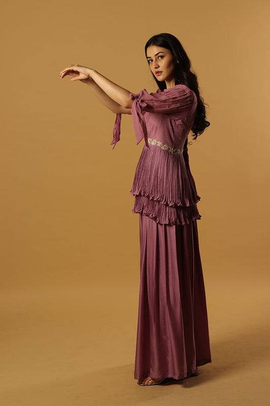 tie Peplum pants
