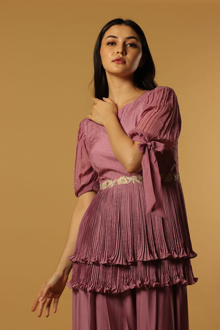 tie Peplum pants