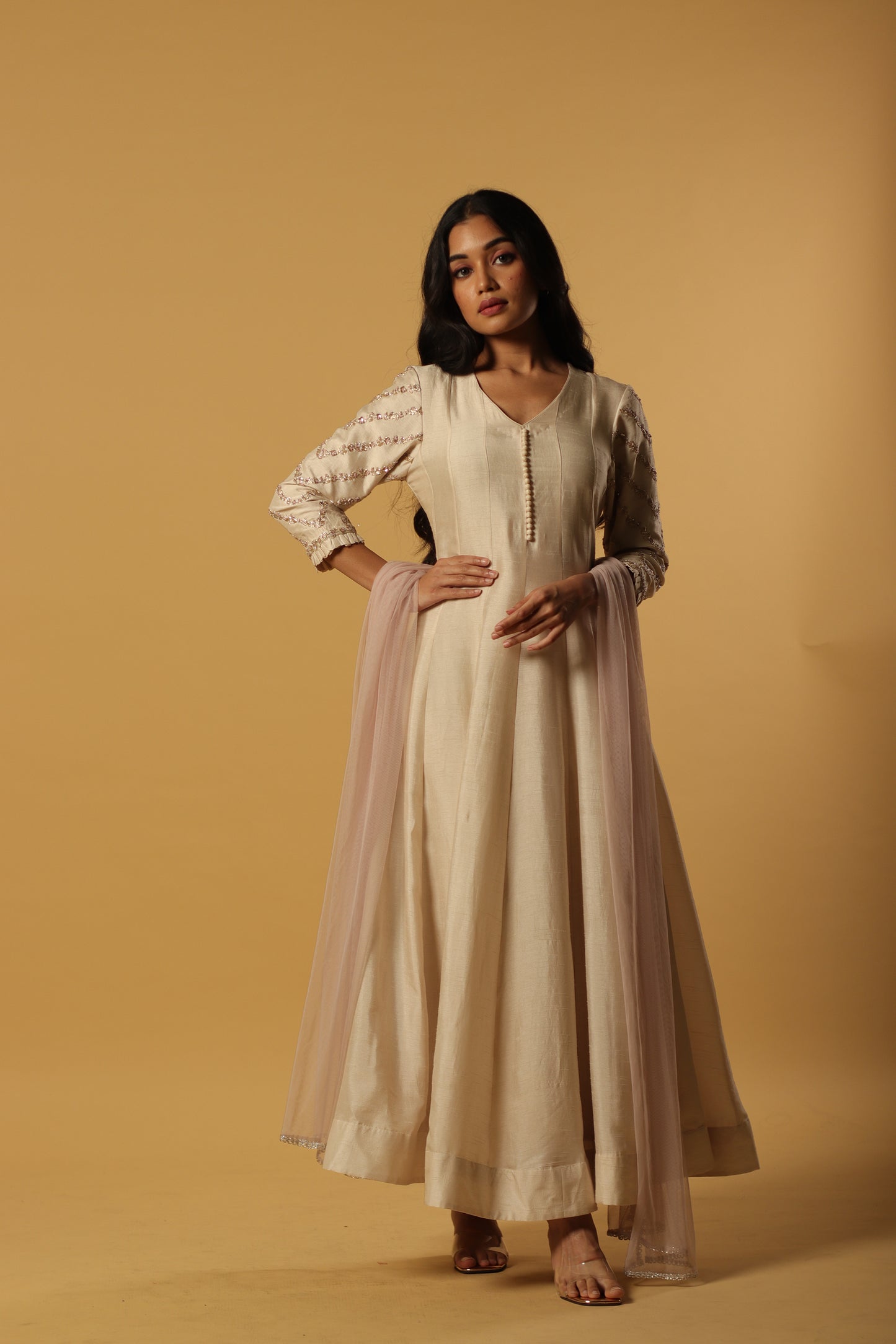 Ivory kurta set