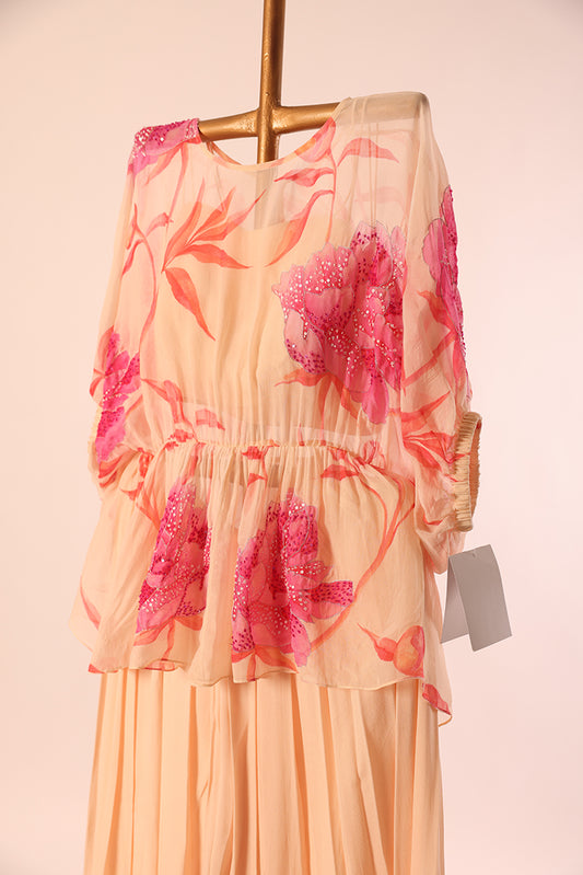 Peonia Printed Peplum Pants