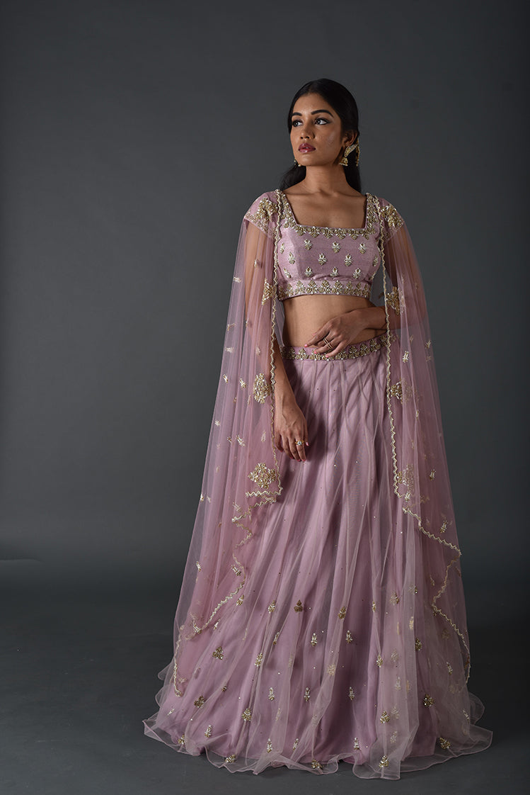 knot work lehenga