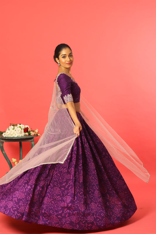 Purple Kumri Set Set
