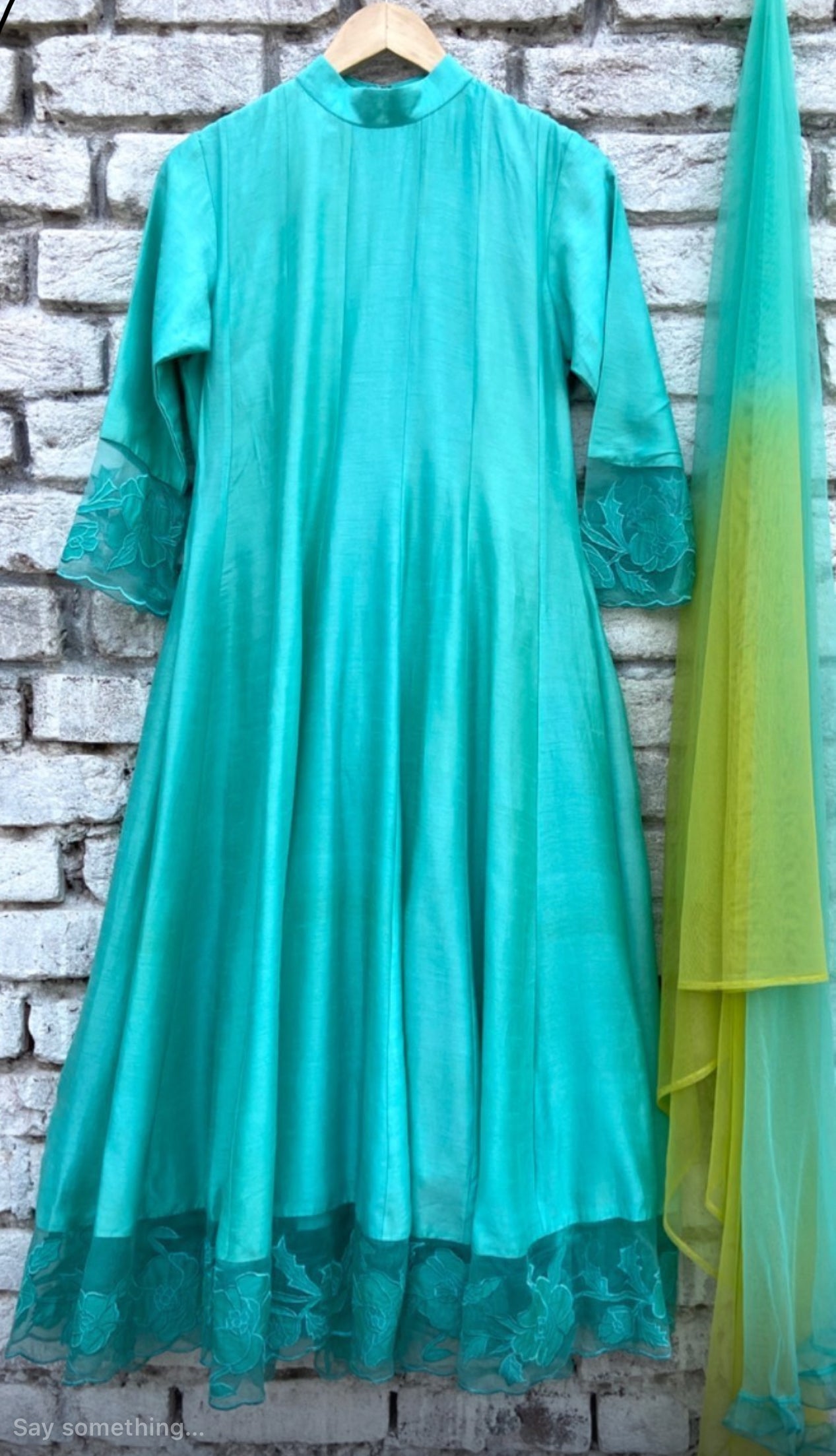 Aqua VT Applique Kurta Set with leggings