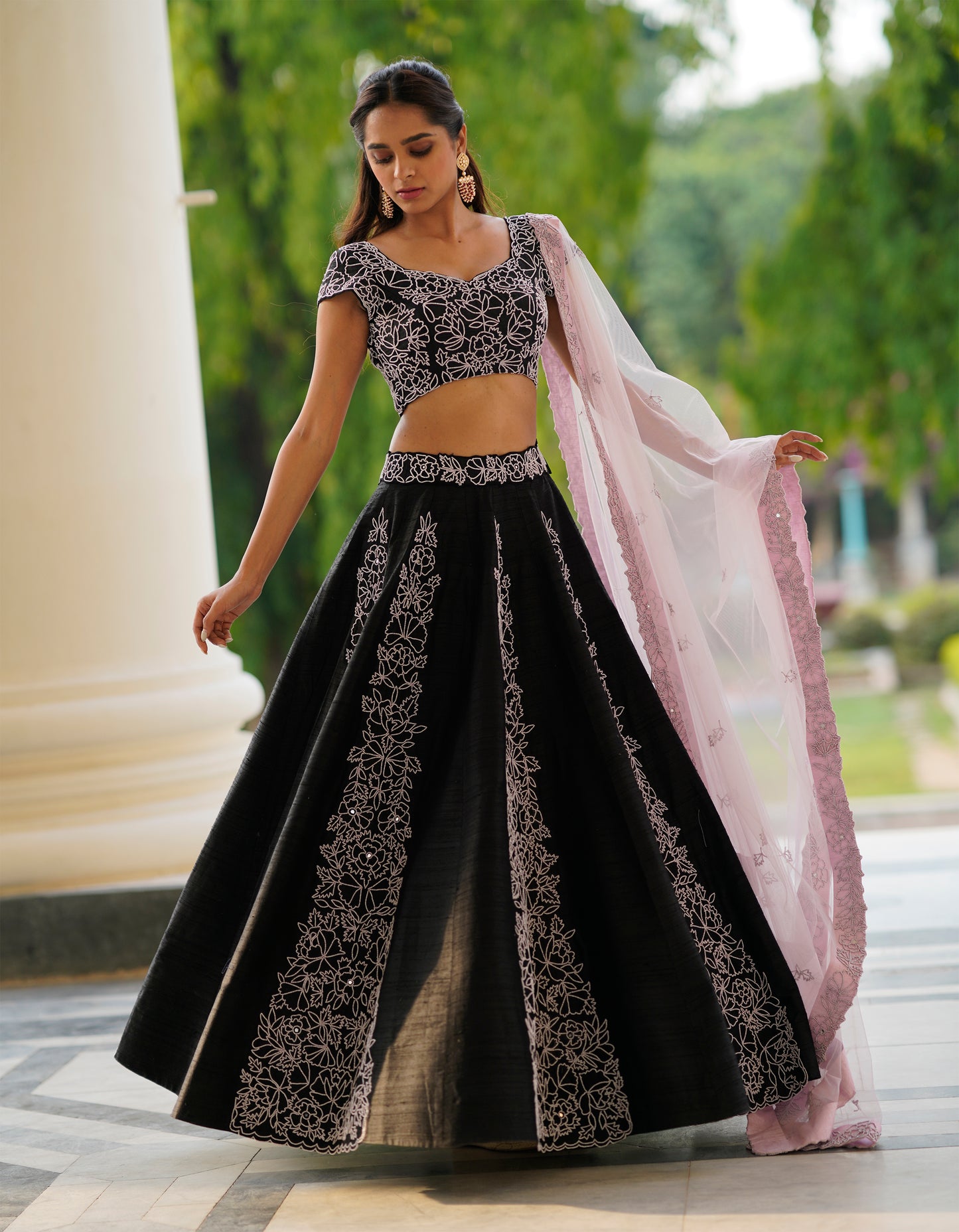 BLACK PEARL LEHENGA SET