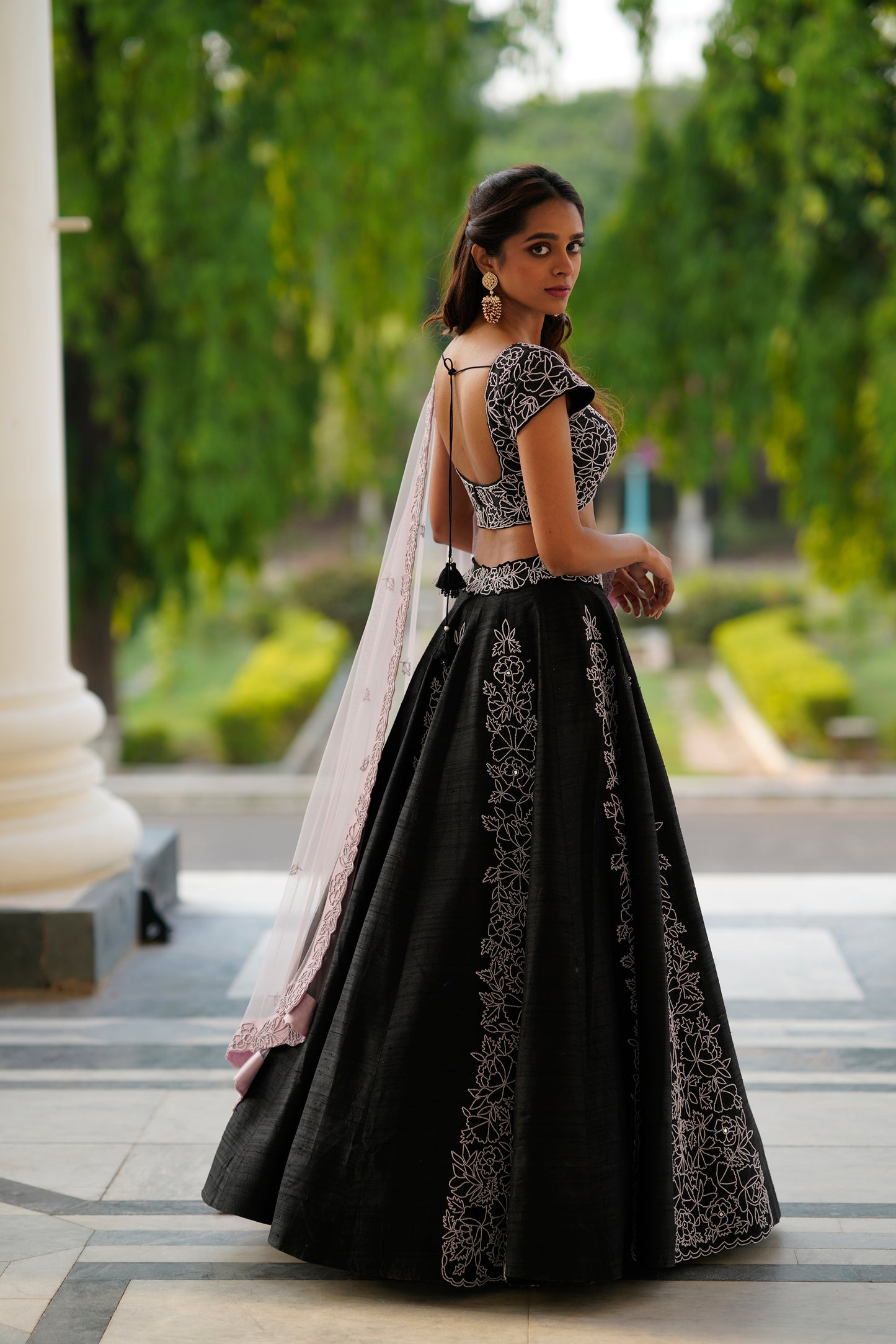 BLACK PEARL LEHENGA SET