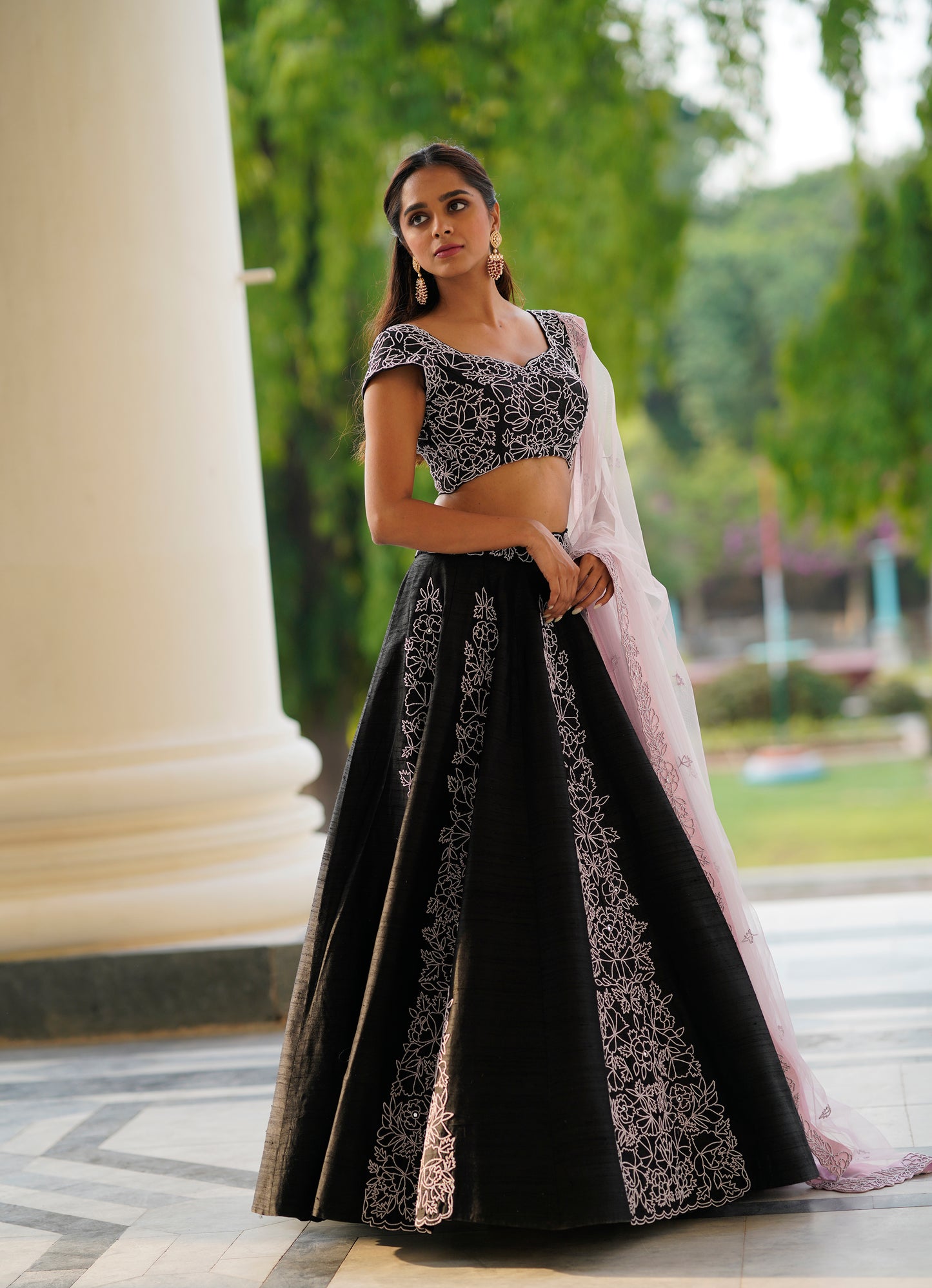 BLACK PEARL LEHENGA SET
