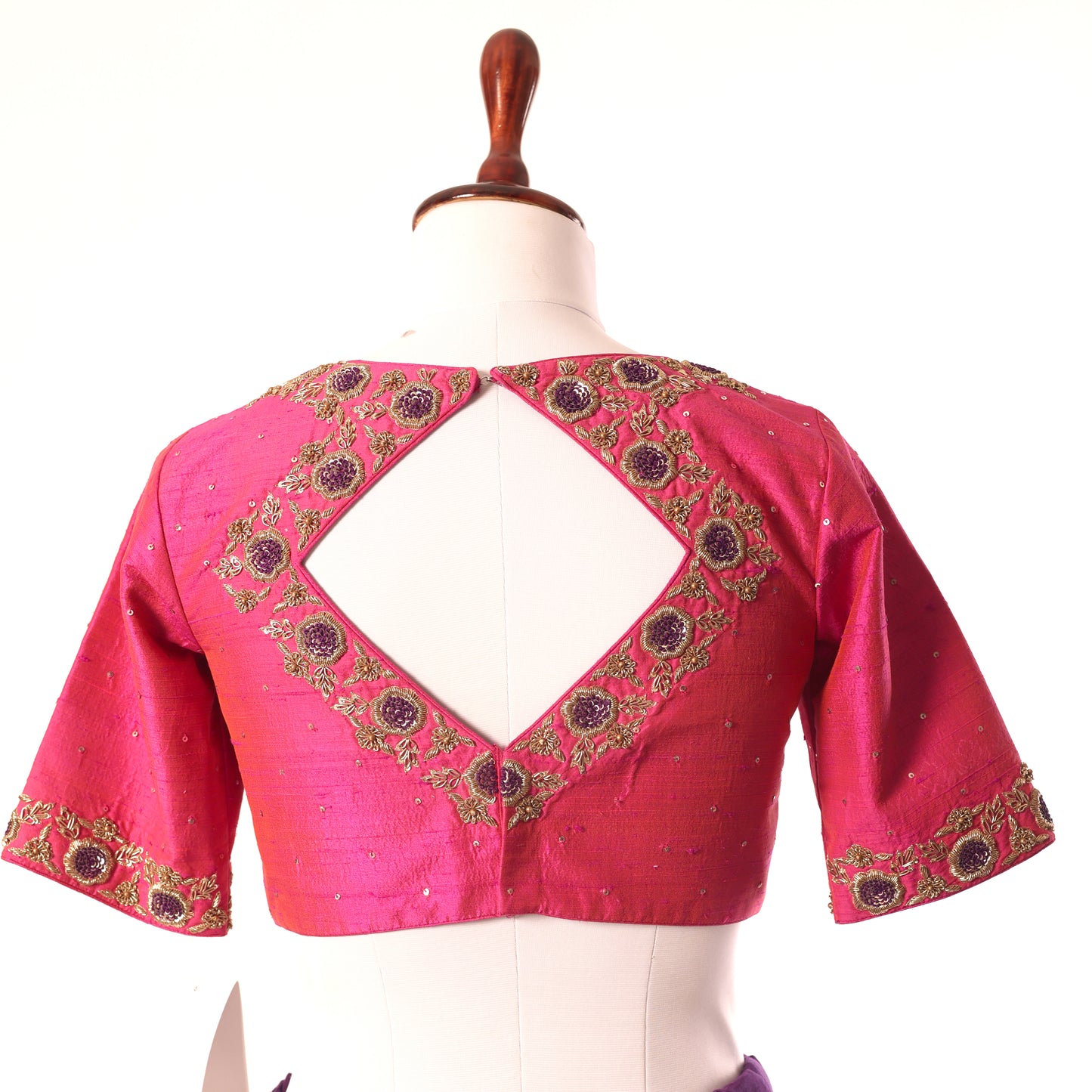 Magenta Pink K not zardosi Blouse
