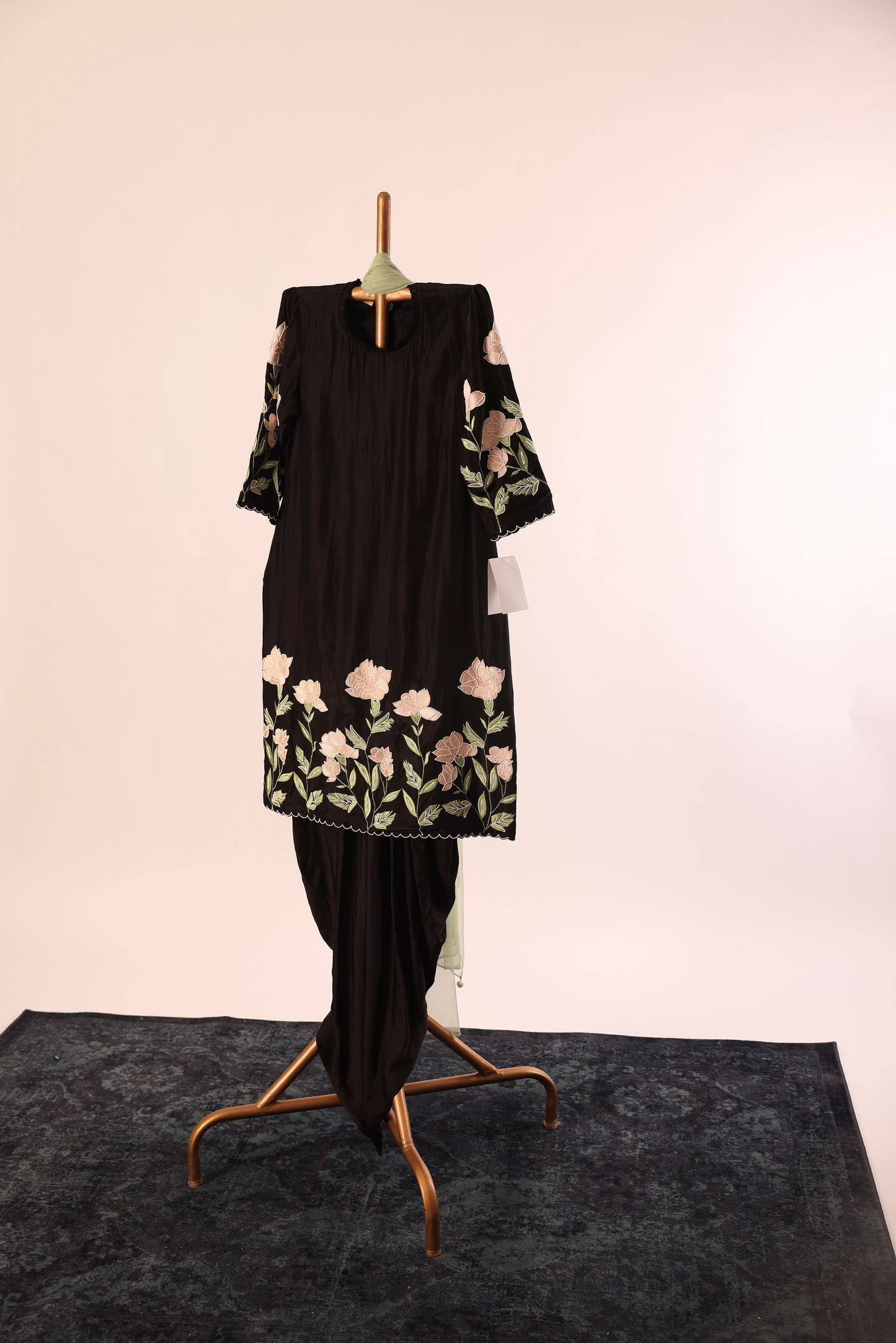 Black ME Kurta Dhoti set