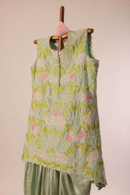 Seagreen MT dhoti set