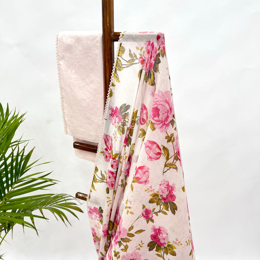 OffWhite FlowerBunch Kota Saree