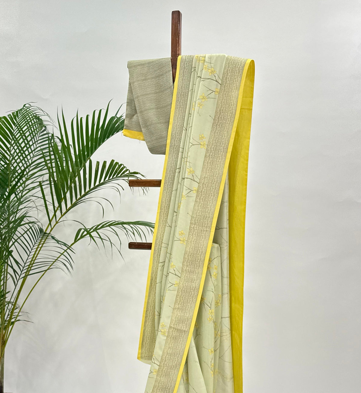MINTGREEN BLOOM SOFTSILK SAREE