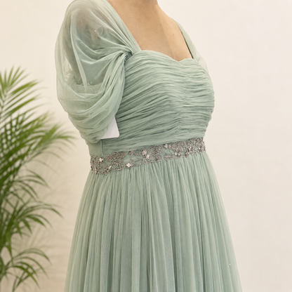 SeaGreen Tulle Gown