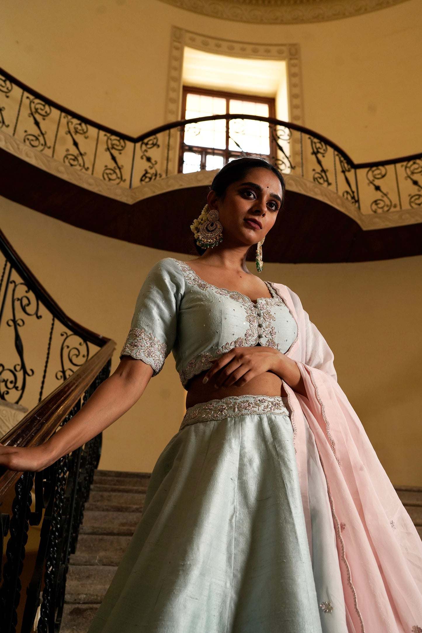 Ice Blue Lehenga