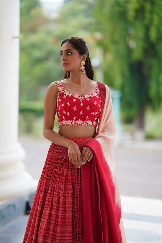 Red Stripes Skrit Set