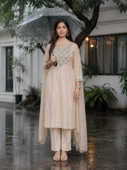 Ivory Tamara Kurta Set