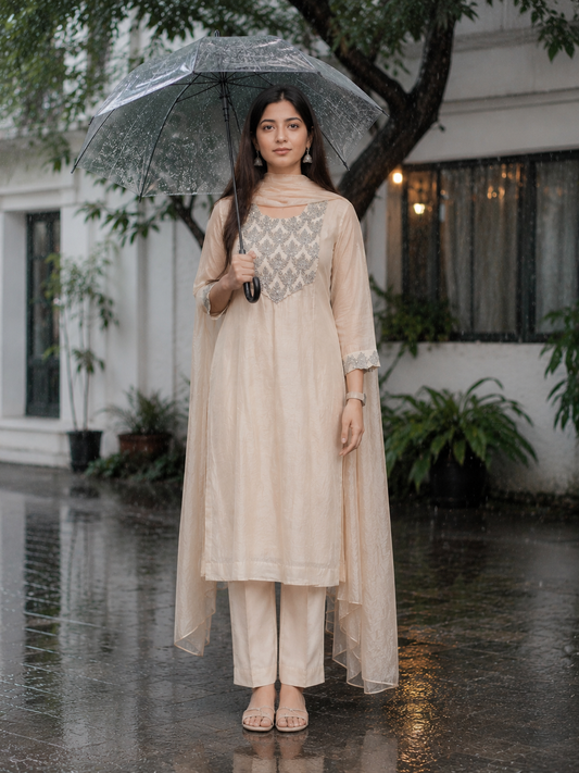 Ivory Tamara Kurta Set