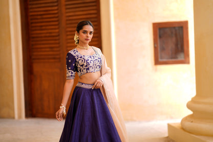 Midnight Blue Tamara Lehenga