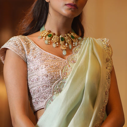 Silver Small Flower Blouse