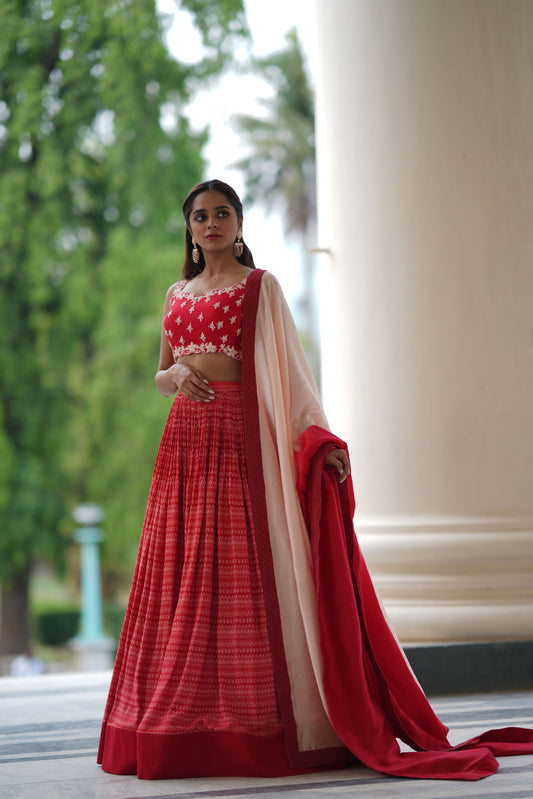 Red Stripes Skrit Set