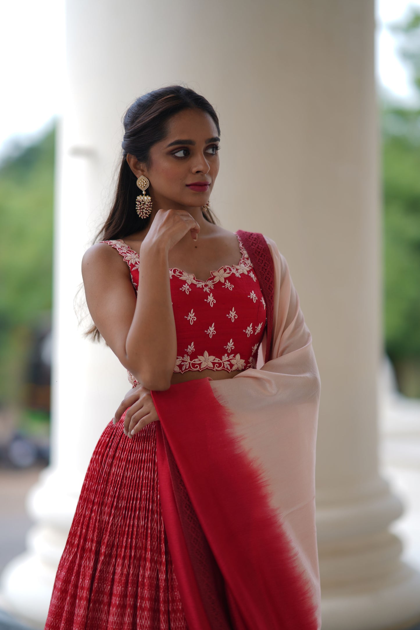 Red Stripes Skrit Set