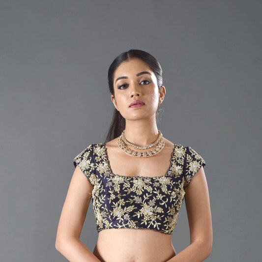MidNight Blue Dharni Blouse