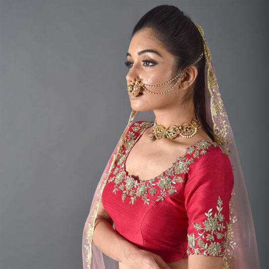 PinkishRed Dharni Blouse