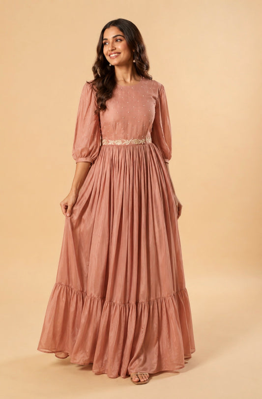 Old Rose Softsilk Floorlength