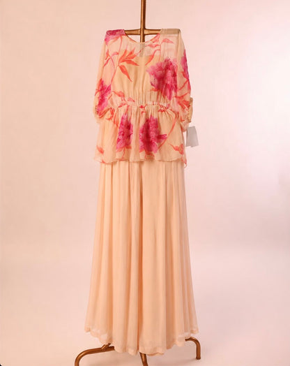Peonia Printed Peplum Pants