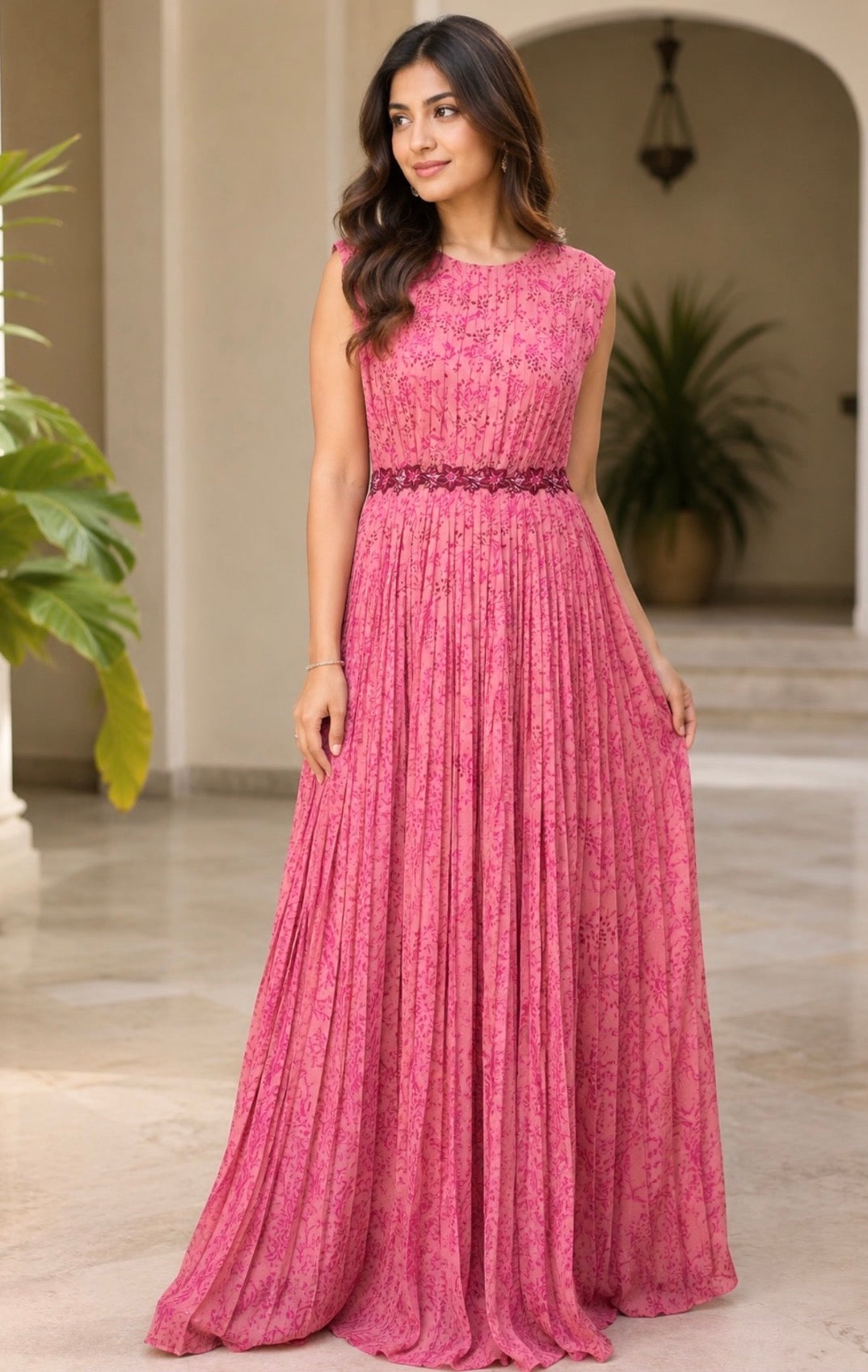 Onion Pink Kumri floorlength