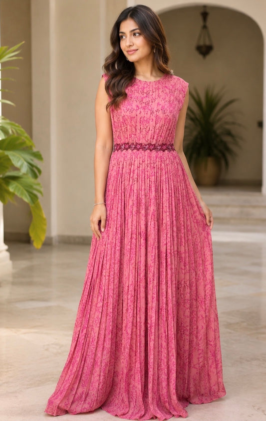 Onion Pink Kumri floorlength