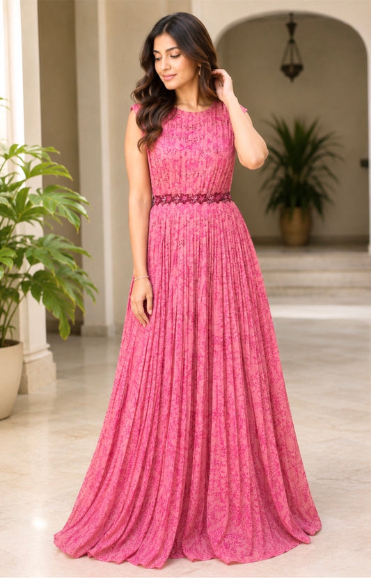 Onion Pink Kumri floorlength
