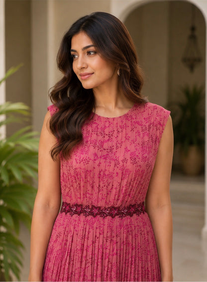 Onion Pink Kumri floorlength