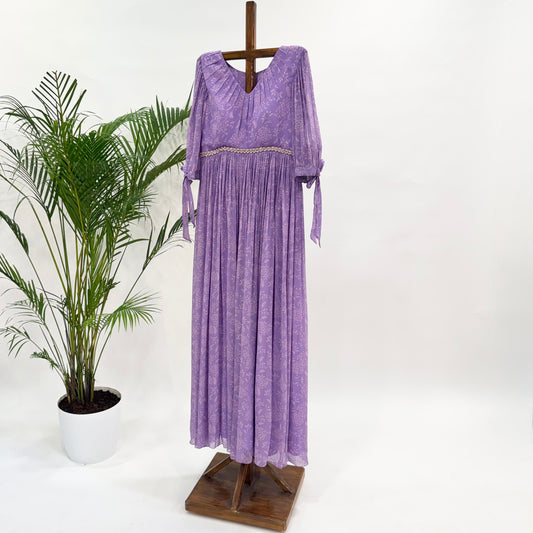 Lavender Kumri Drape Floorlength