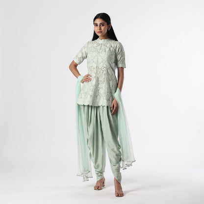 Applique Kurta Dhoti