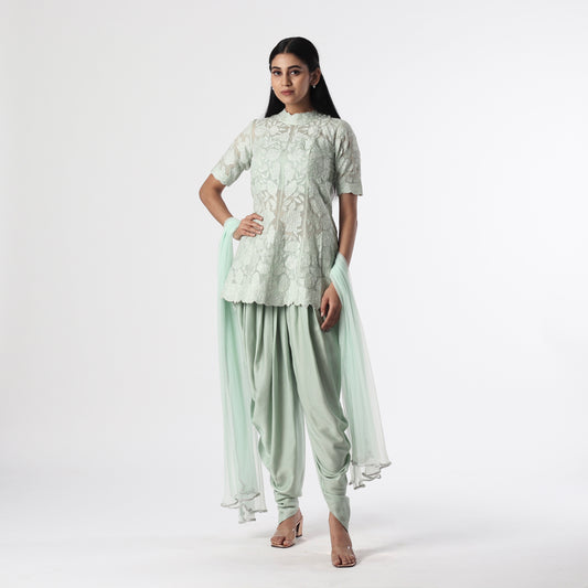 Applique Kurta Dhoti