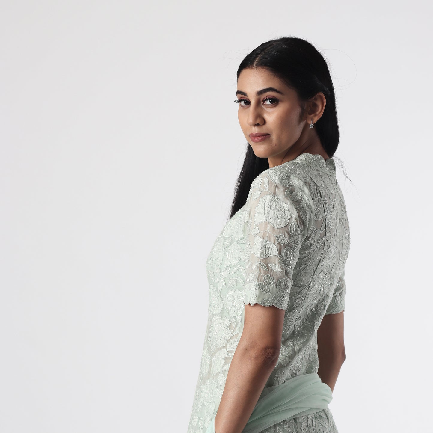 Applique Kurta Dhoti