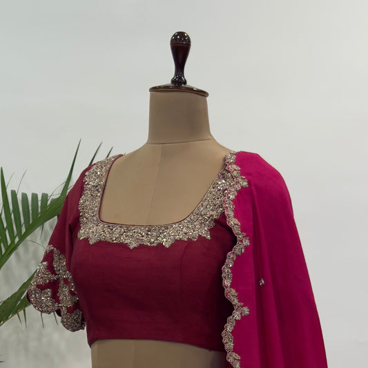 Maroon Red Tamara Blouse