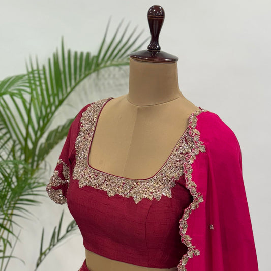 Maroon Red Tamara Blouse