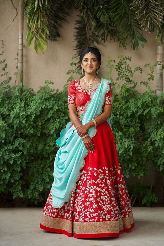 Thread work Lehenga