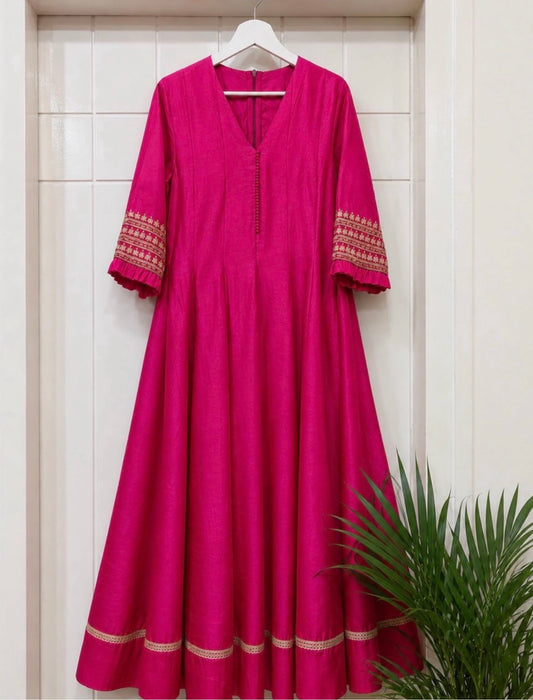 Hot Pink Kurta Set