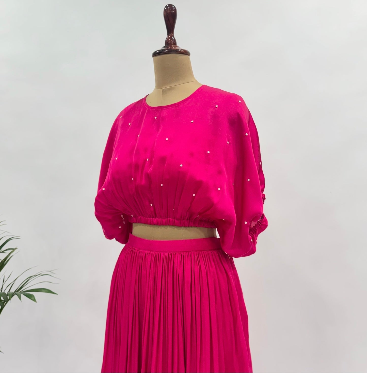 Pink Balloon Top and Skirt Set