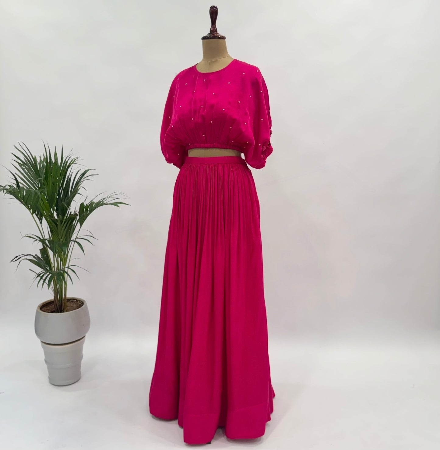 Pink Balloon Top and Skirt Set