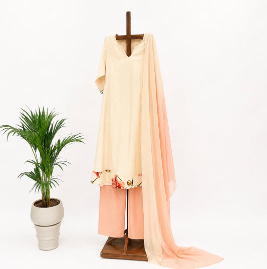 Offwhite Peonia Kurta Set