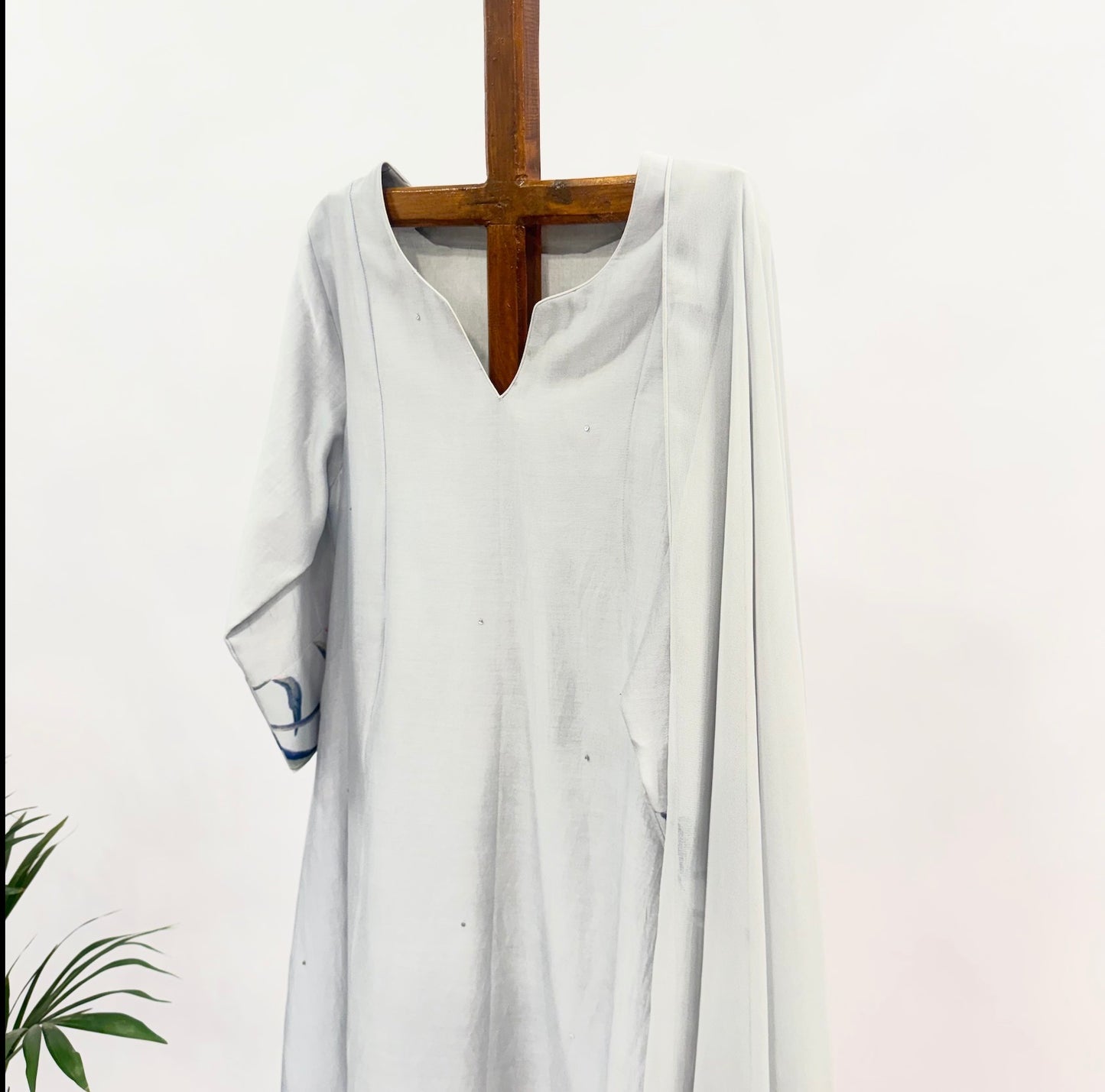 Powder Blue Peonia Kurta Set
